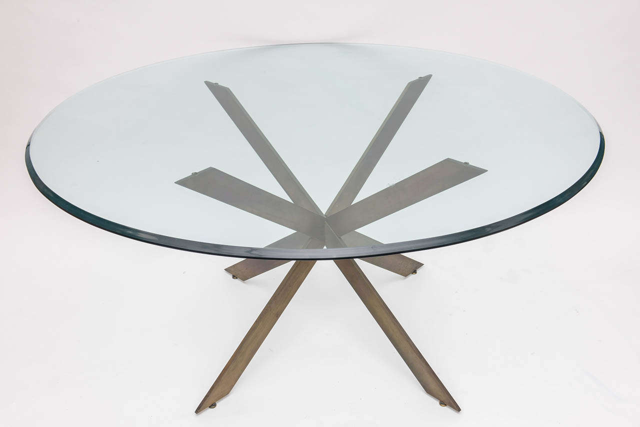 Pace Bronze Star Form Dining Table 4