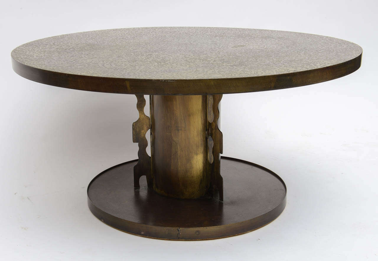 Phillip and Kelvin Laverne Etruscan Coffee Table In Good Condition In West Palm Beach, FL