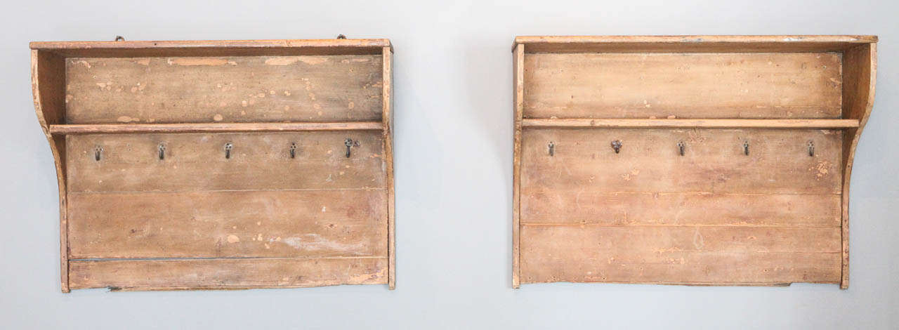 a beautiful pair of rustic kitchen racks from denmark. 
*sold only as a pair.