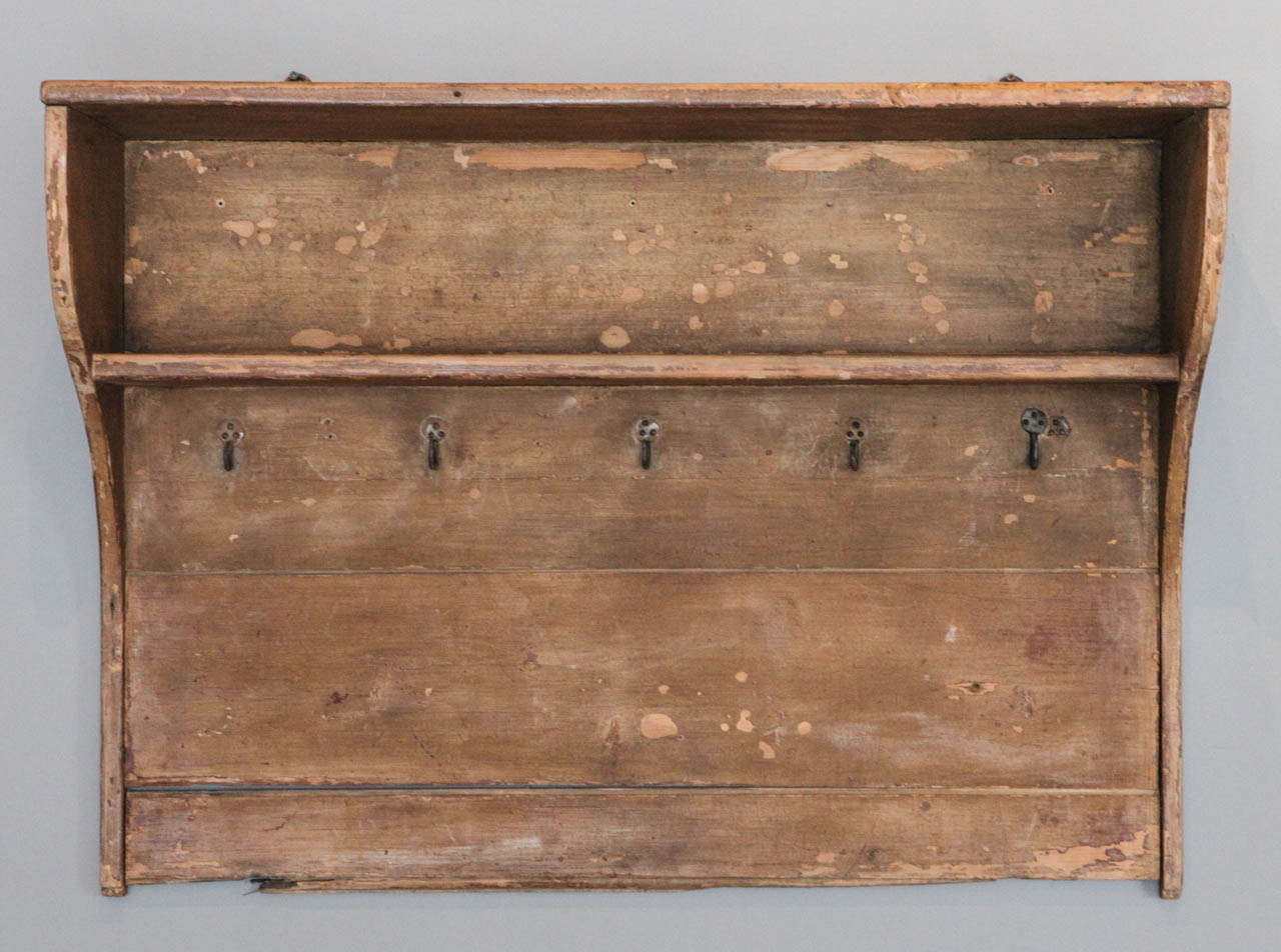 A Pair of Hanging Danish Kitchen Racks , 18th c. In Good Condition For Sale In Los Angeles, CA