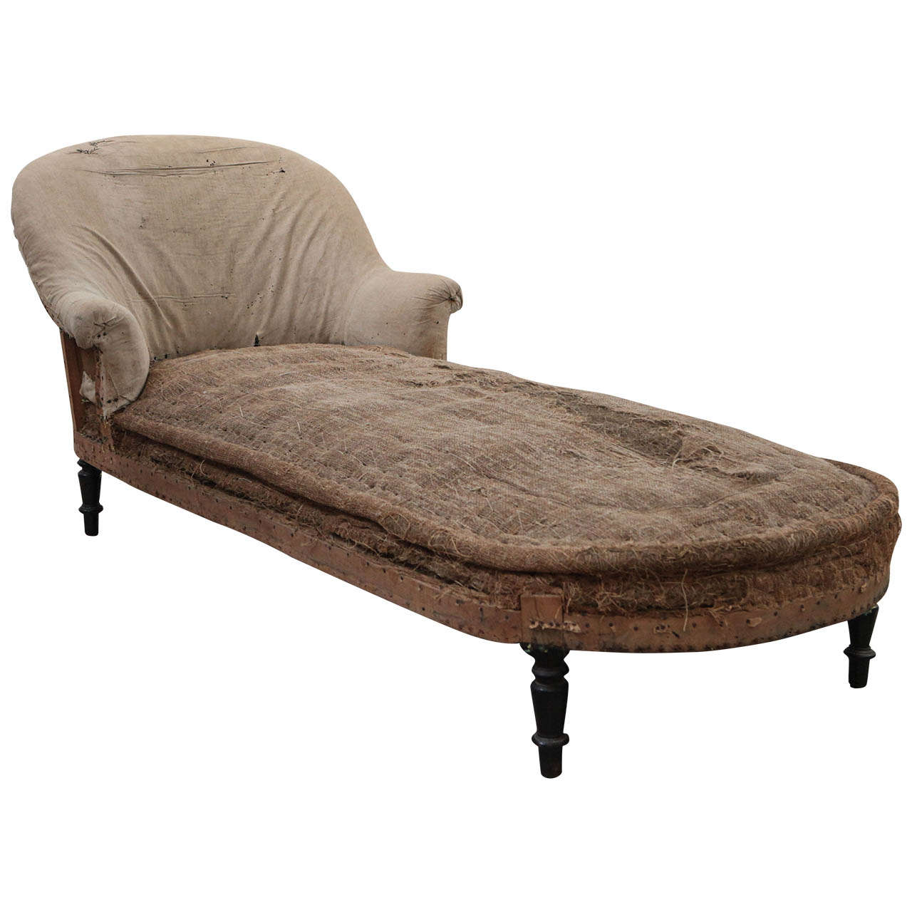 Large French Chaise, Late 18th Century
