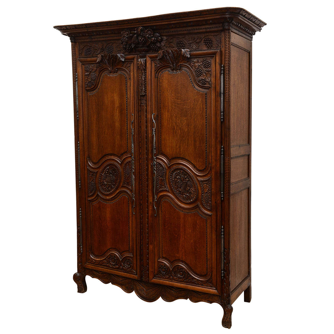French Two-Door Armoire, 19th Century For Sale