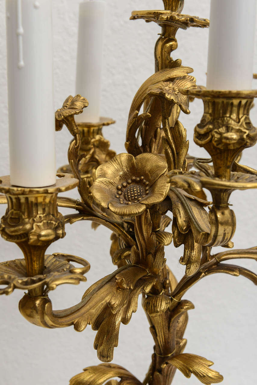 Pair of French Ormolu Candelabras, 19th Century 3