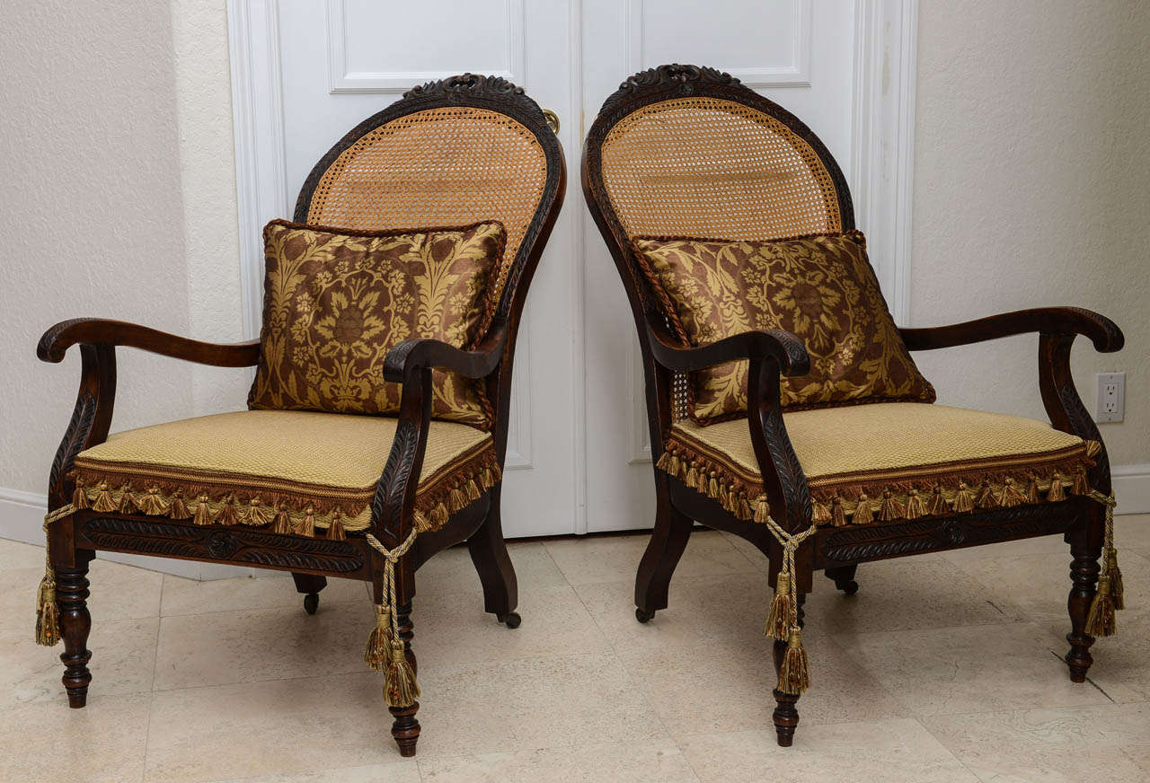 Pair of French Armchairs, 19th Century In Good Condition In West Palm Beach, FL