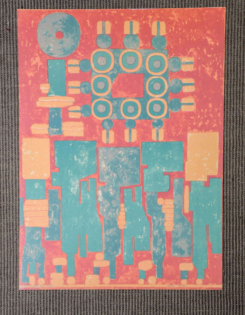 Color Lithograph by Pierre Courtin, Artist Proof Signed and Dedicated