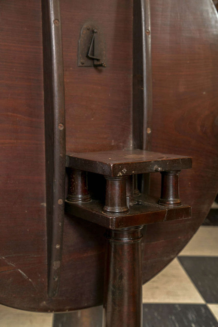 English Mahogany Tilt-Top Table For Sale 3