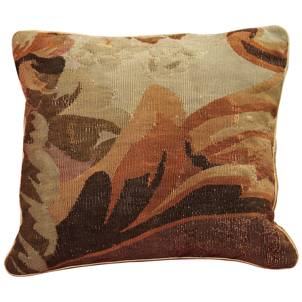 Aubusson Fragment Pillow, Contemporary For Sale