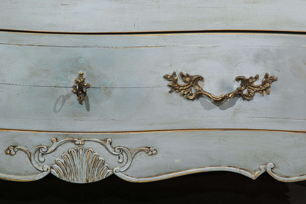 American Painted Louis XV Style Chest For Sale