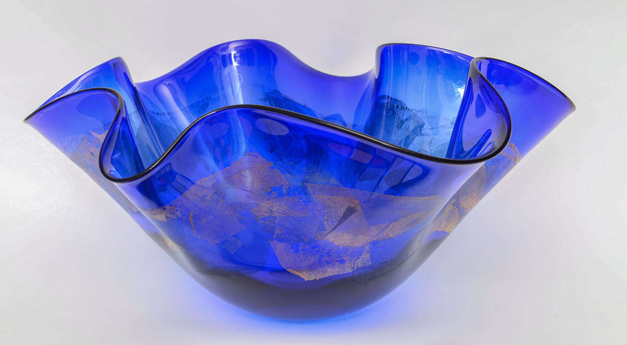 Unusually Larges Murano Centre Piece Bowl by Mauro Becchini 1