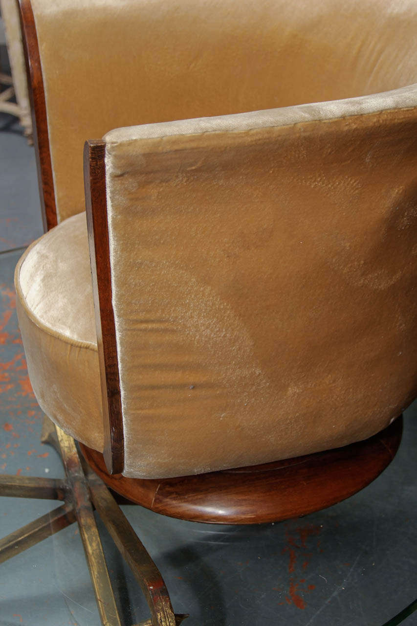 Pair of French Deco Hotel Club Chairs 2