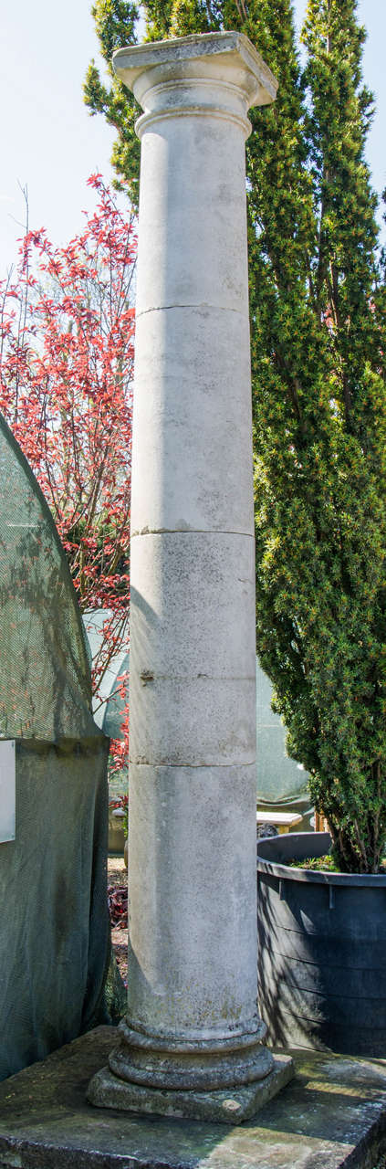 Pair of Portland Stone Columns from a London Hospital