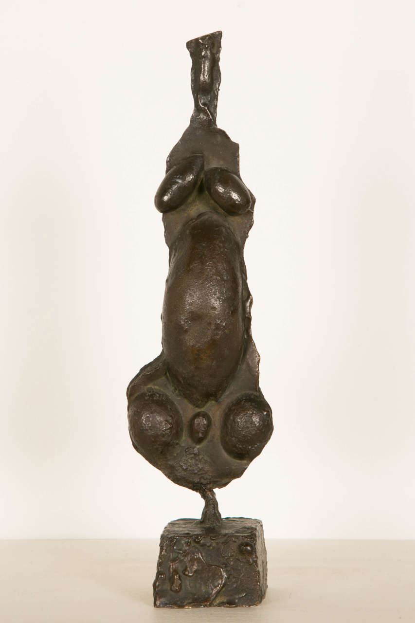 Sculpture in bronze by Robert Couturier (1905-2008).
