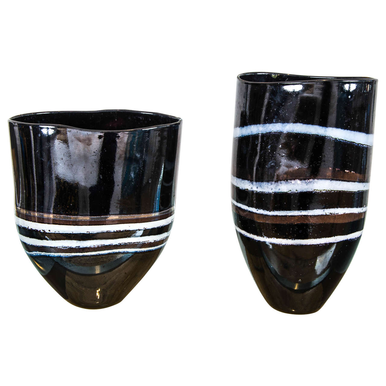 Two Glass Vases by Marianne Buis