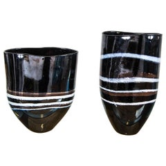 Two Glass Vases by Marianne Buis
