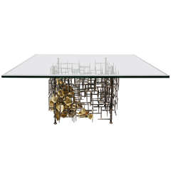 "Quadrant Table" A Custom, Original Sculpture Coffee Table by Lou Blass