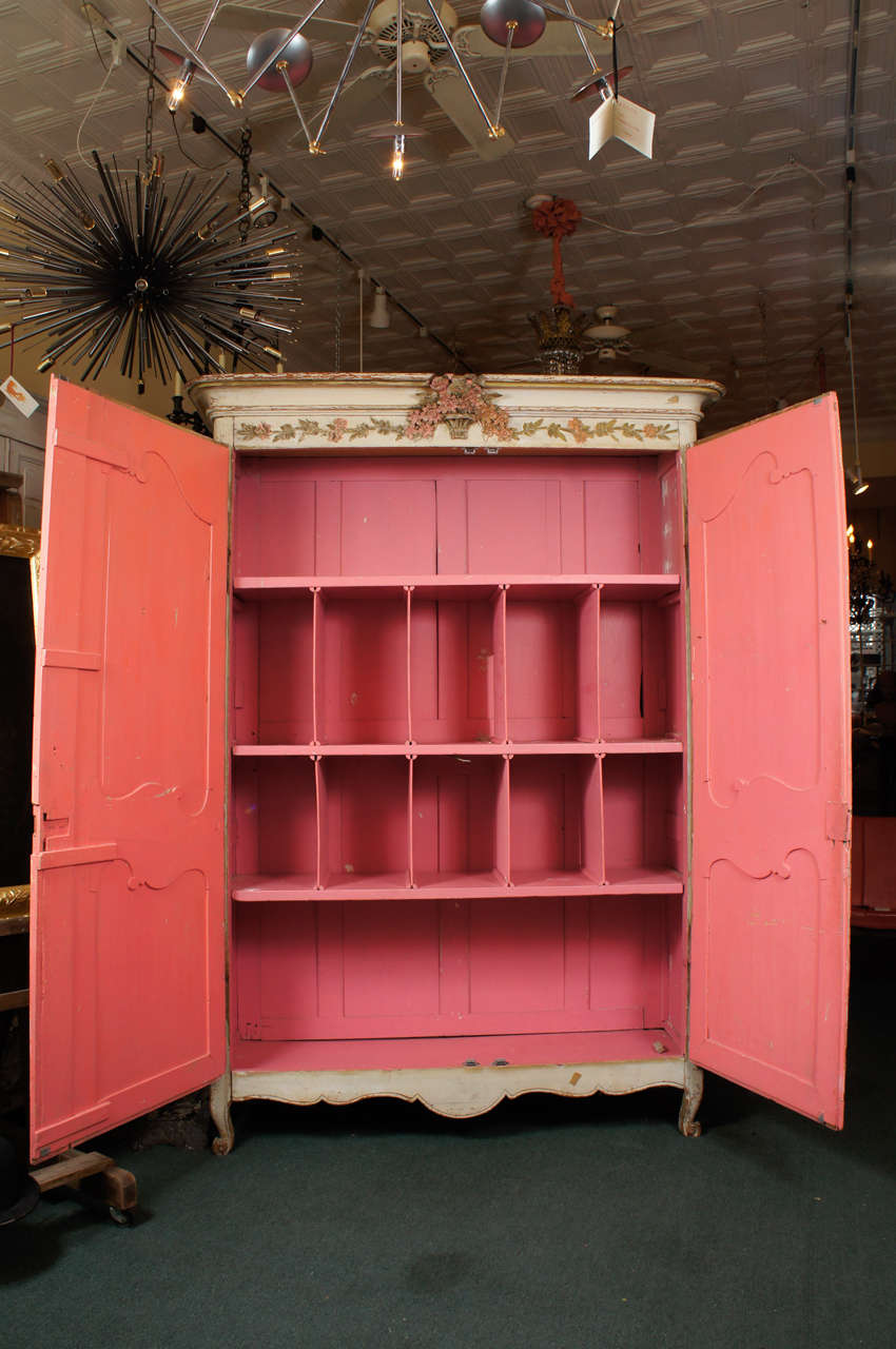  Painted French Wedding Armoire 2