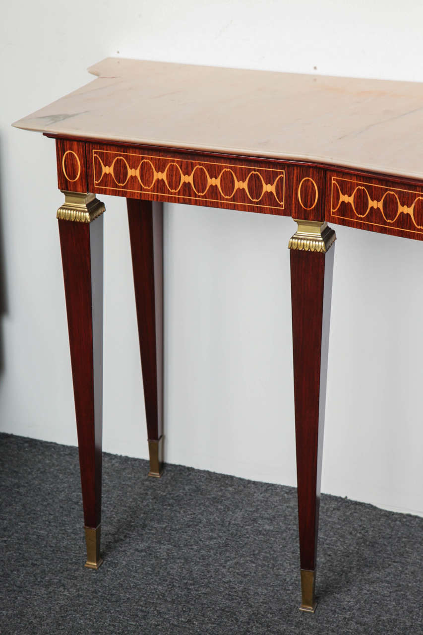 Neoclassical Revival Paolo Buffa Rosewood Console 
