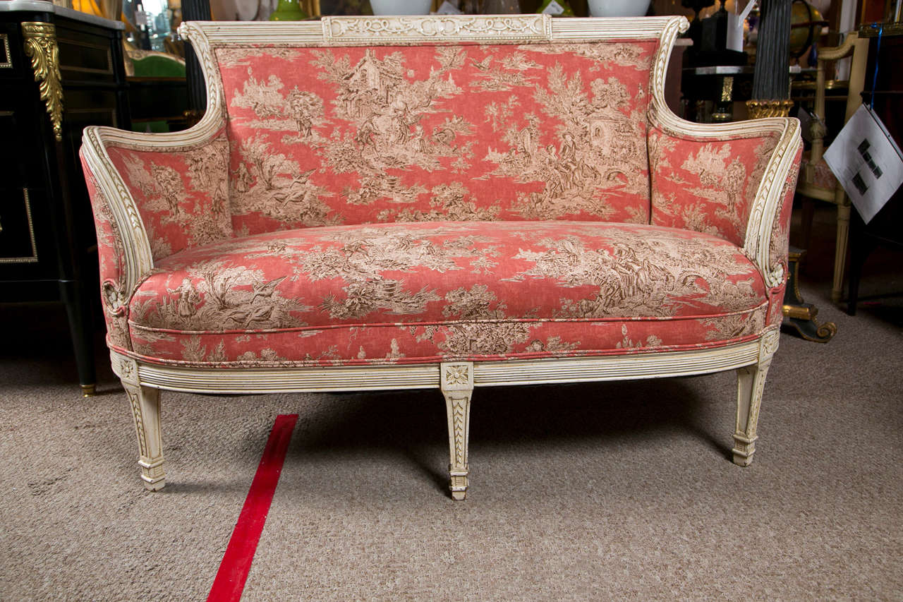 Maison Jansen Settee Loveseat im Louis-XVI.-Stil