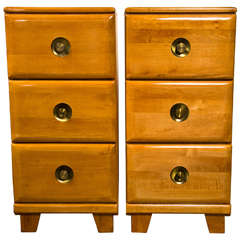 Pair of Gilbert Rohde Style Three Drawer