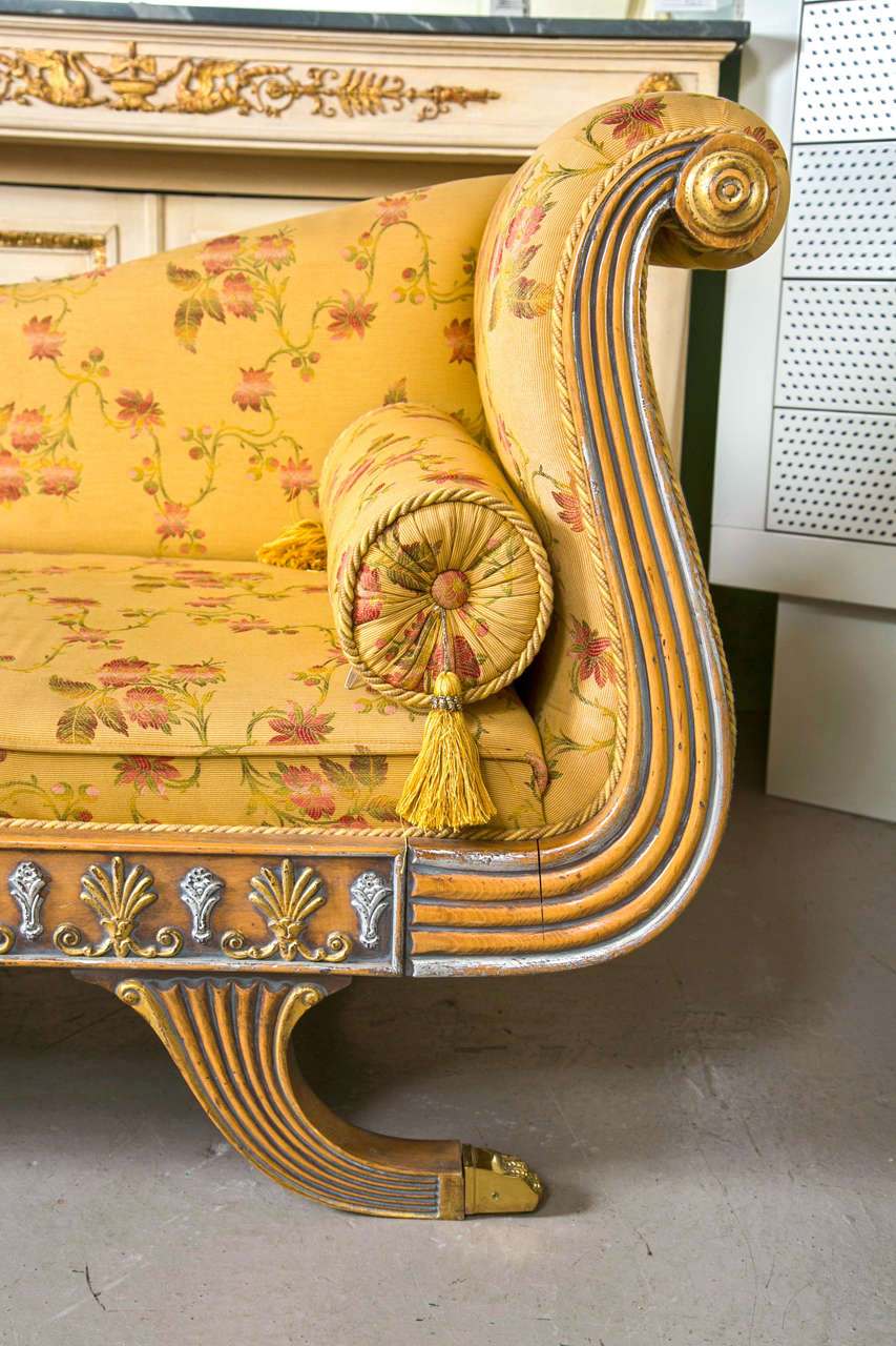 French Hollywood Regency Style Day Bed /  Chaise Lounge