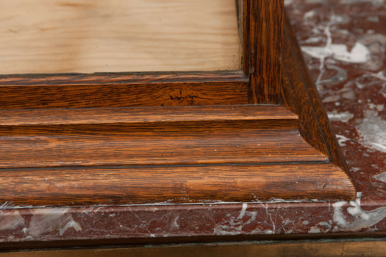 Antique oak counter display case In Good Condition In Toronto, ON