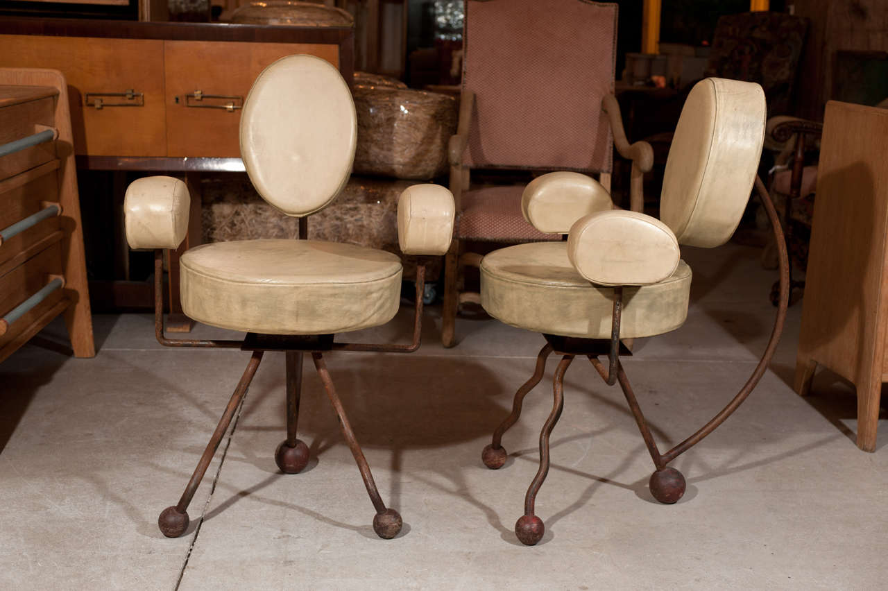 Pair of 1940's French designer chairs