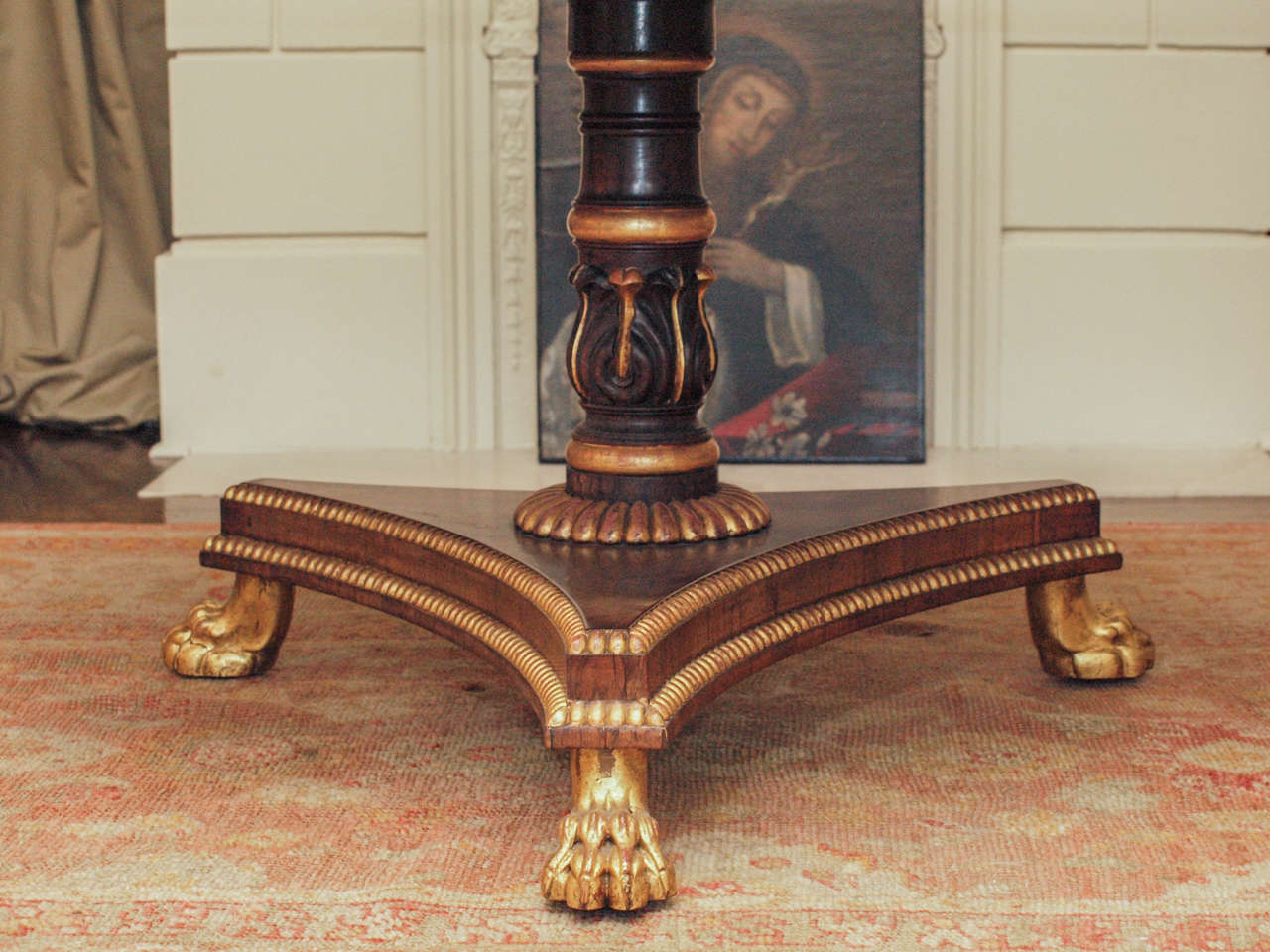 19th Century An English William IV Rosewood Table For Sale