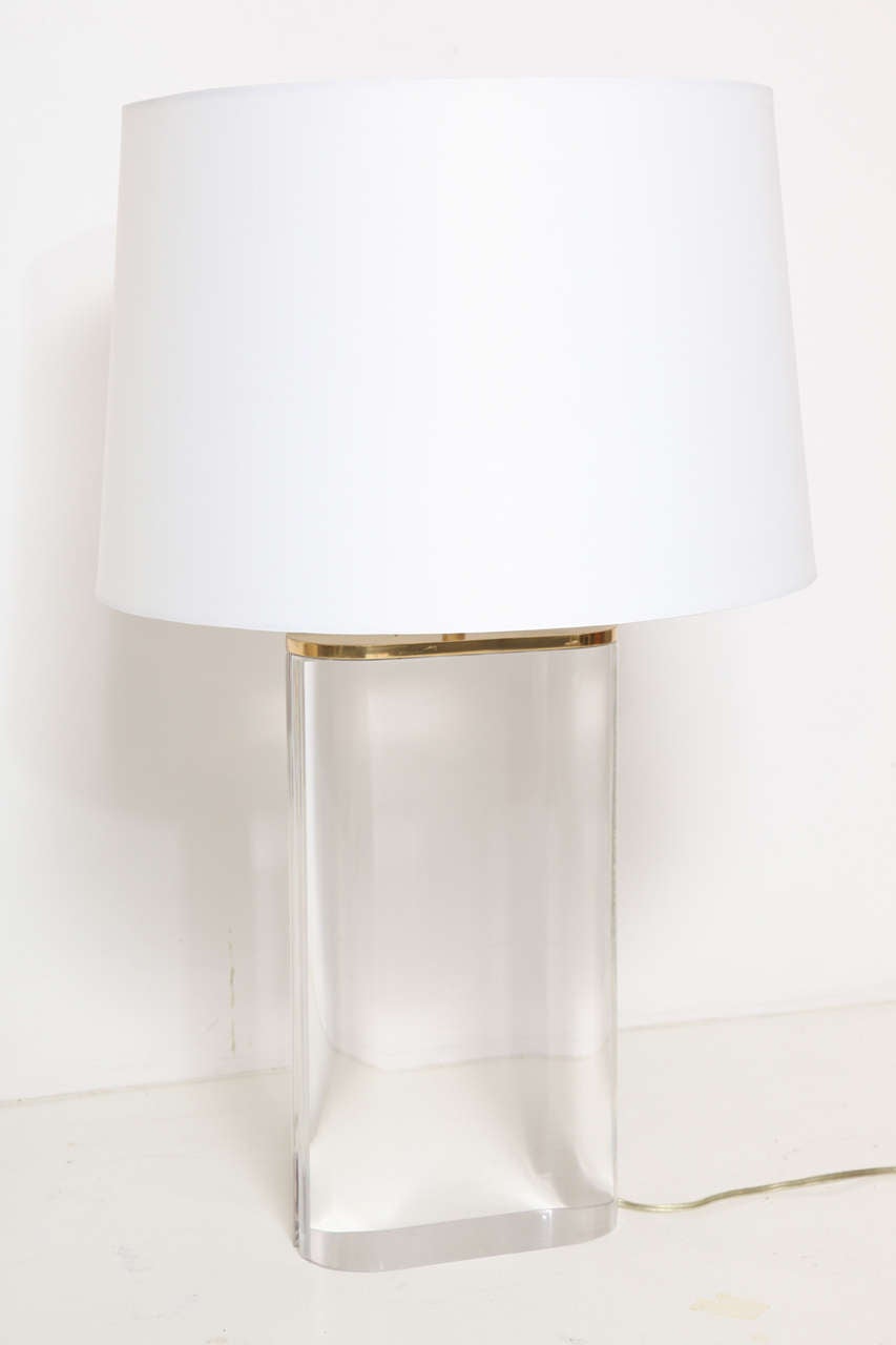 Karl Springer Lucite Lamp