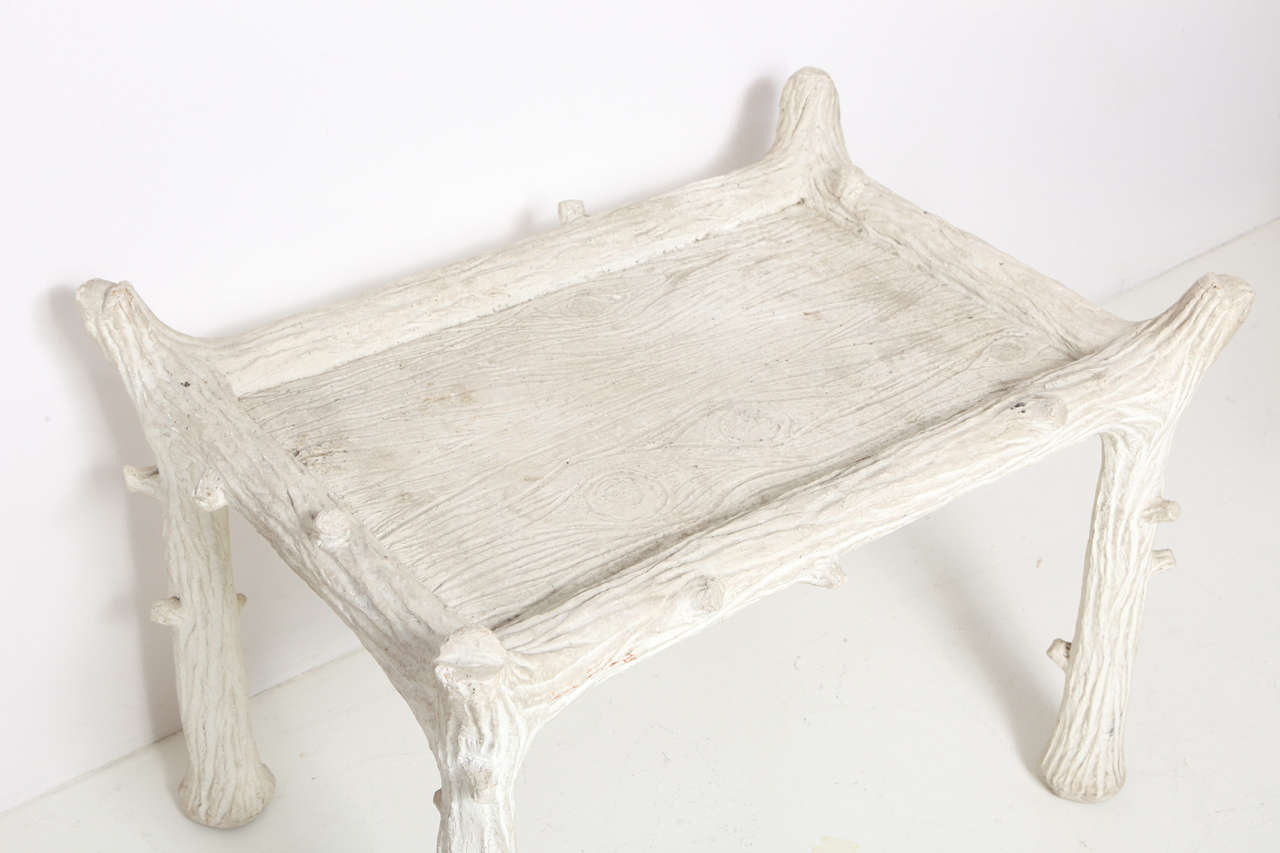 American John Dickinson Plaster Twig Table