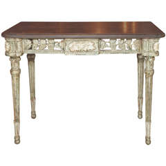 French Louis XVI polychrome console