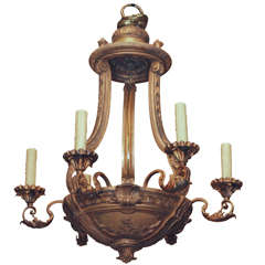 Gold Painted Chandelier