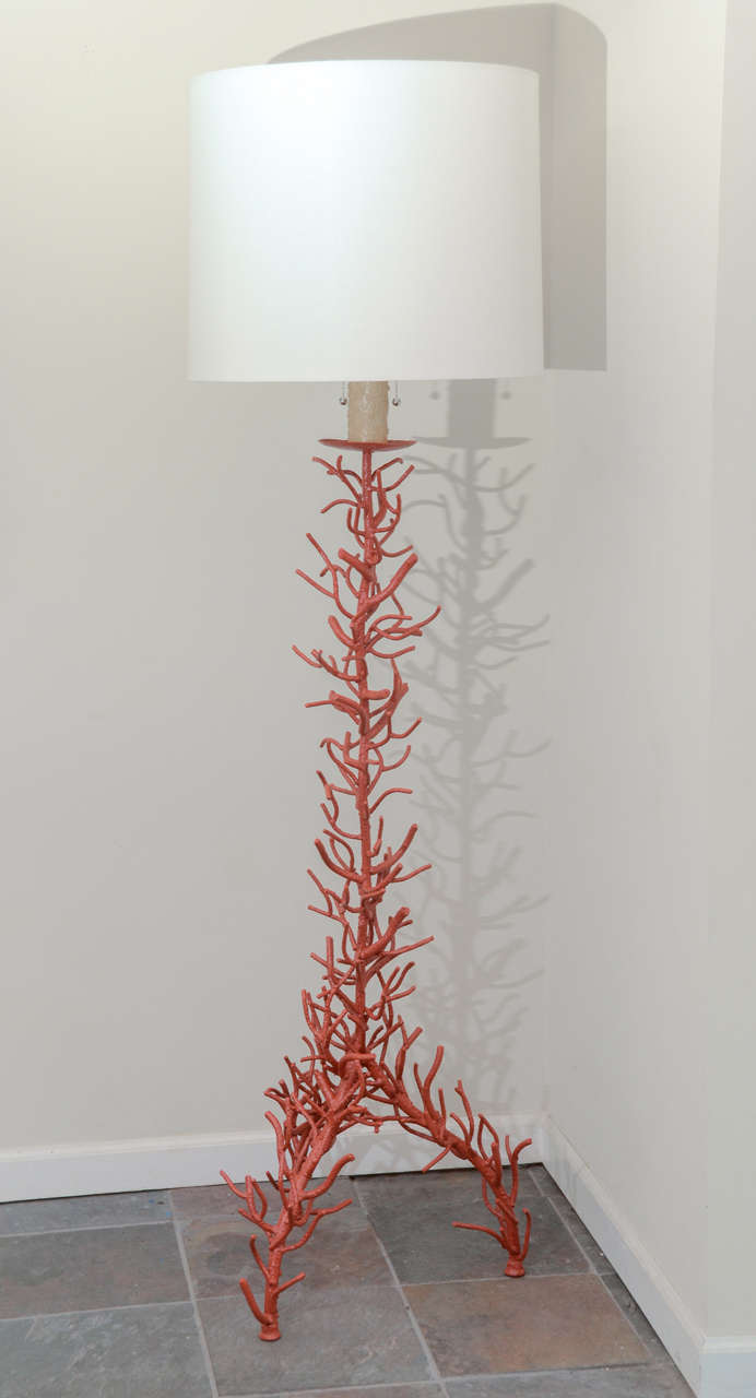 American Beautiful coral style floor lamp