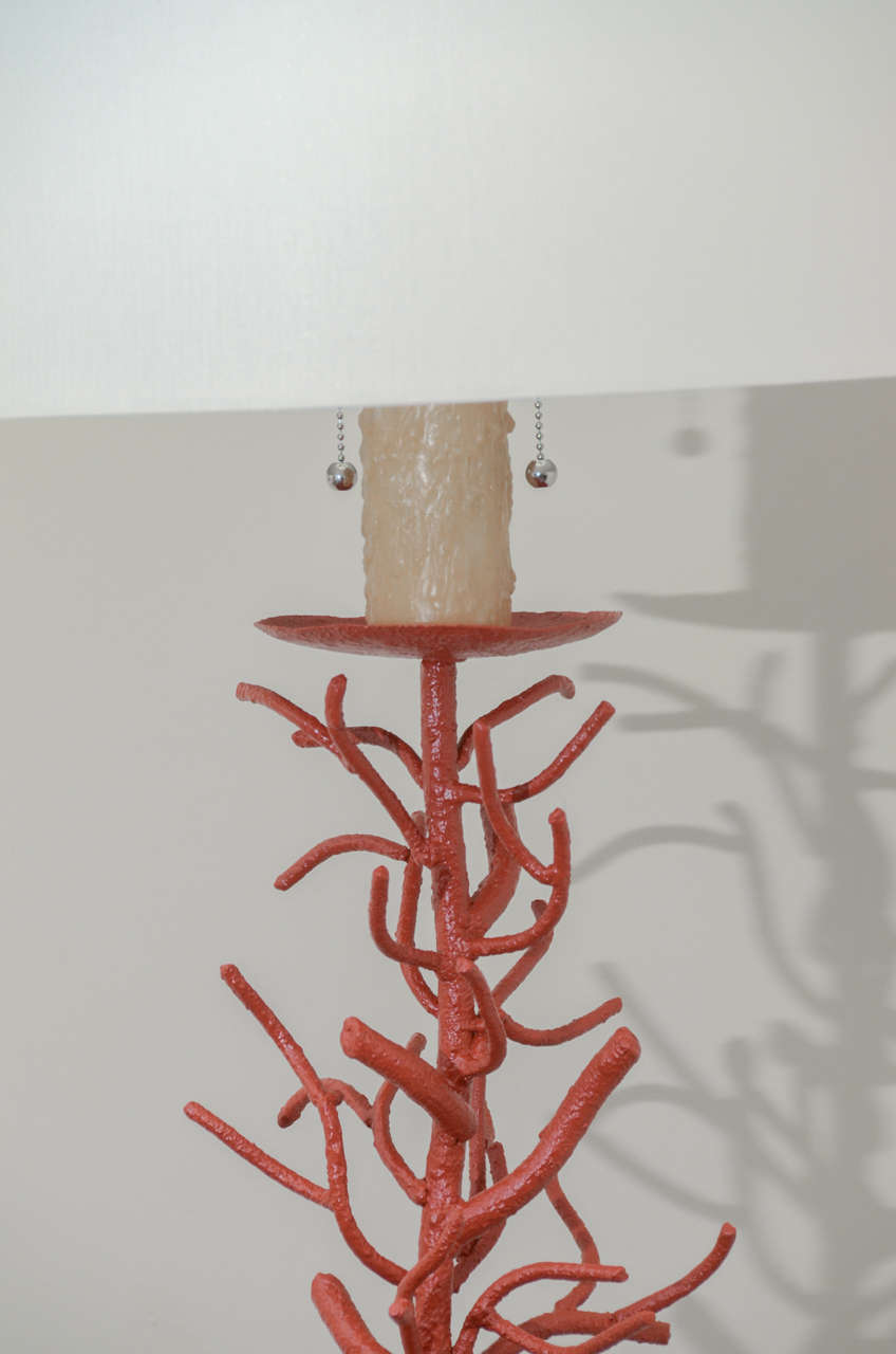 Beautiful coral style floor lamp In Excellent Condition In New York, NY