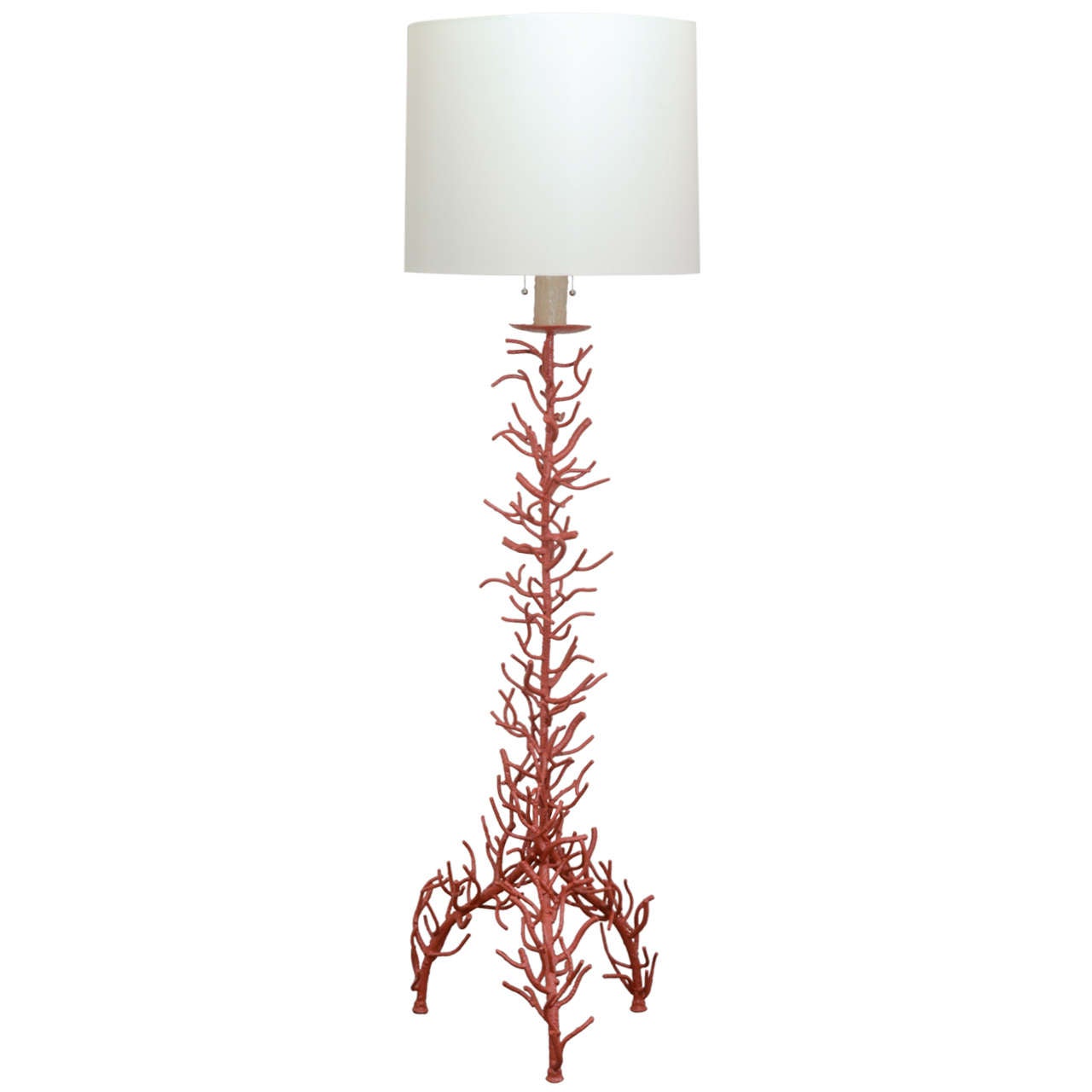 Beautiful coral style floor lamp at 1stdibs