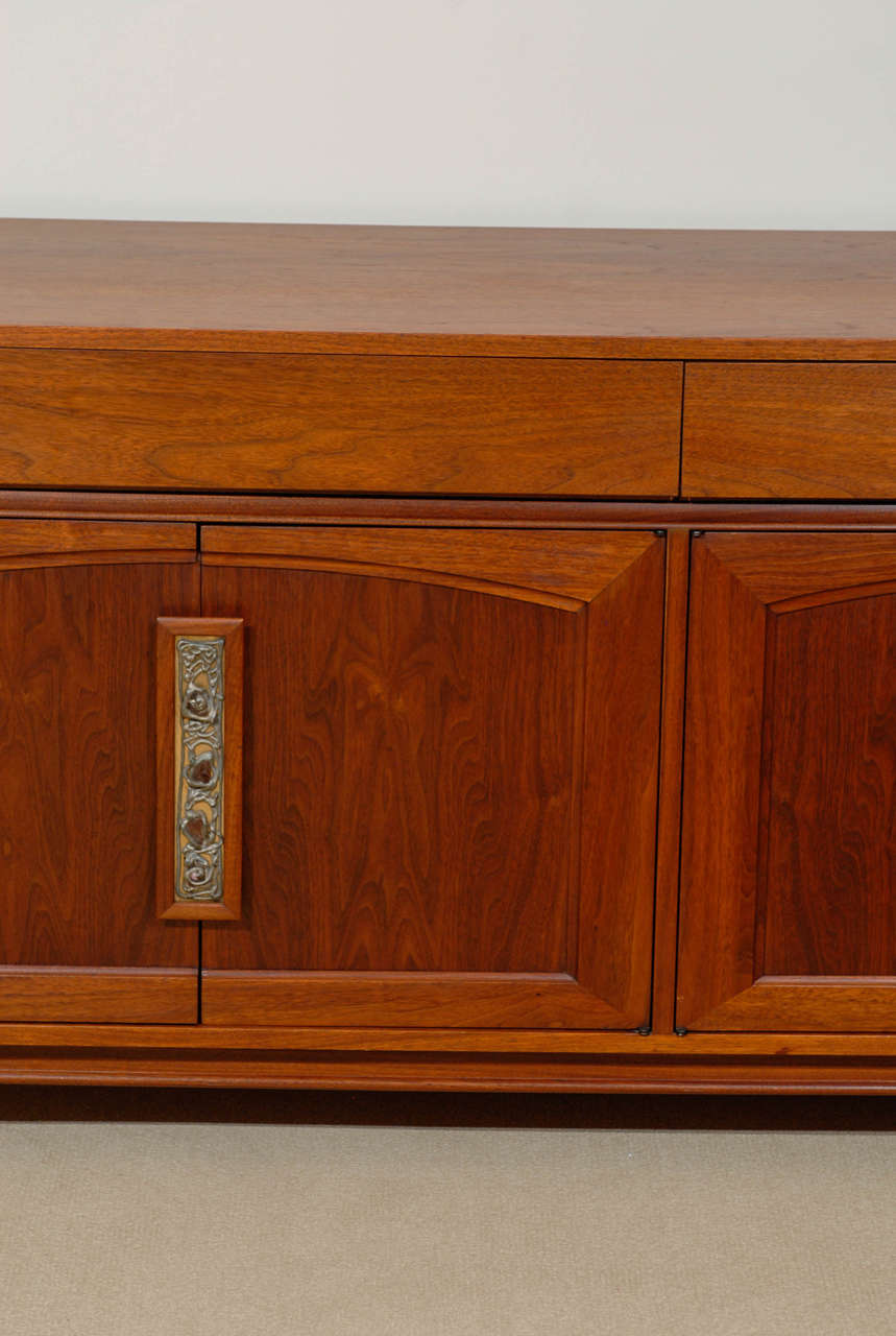 Mid-Century Modern Fantastic John Keal for Brown Saltman Credenza - Pair Available For Sale