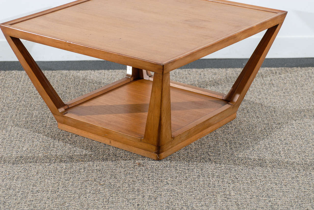 trapezoid end table
