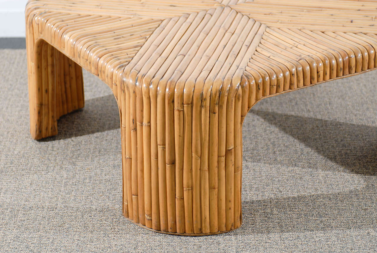 coffee table bamboo