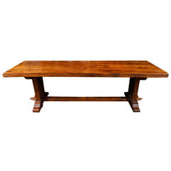 18th c Oak French Trestle Table