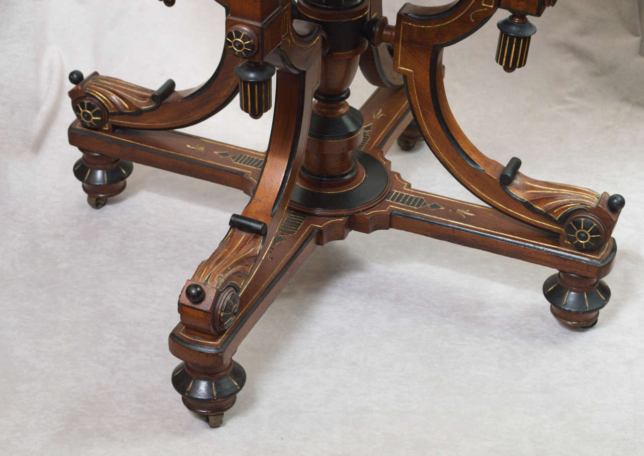 Victorian Round Table with Marquetry at 1stDibs round victorian table