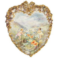 19th Century Hand-Painted Porcelain Plaque by Turner 12