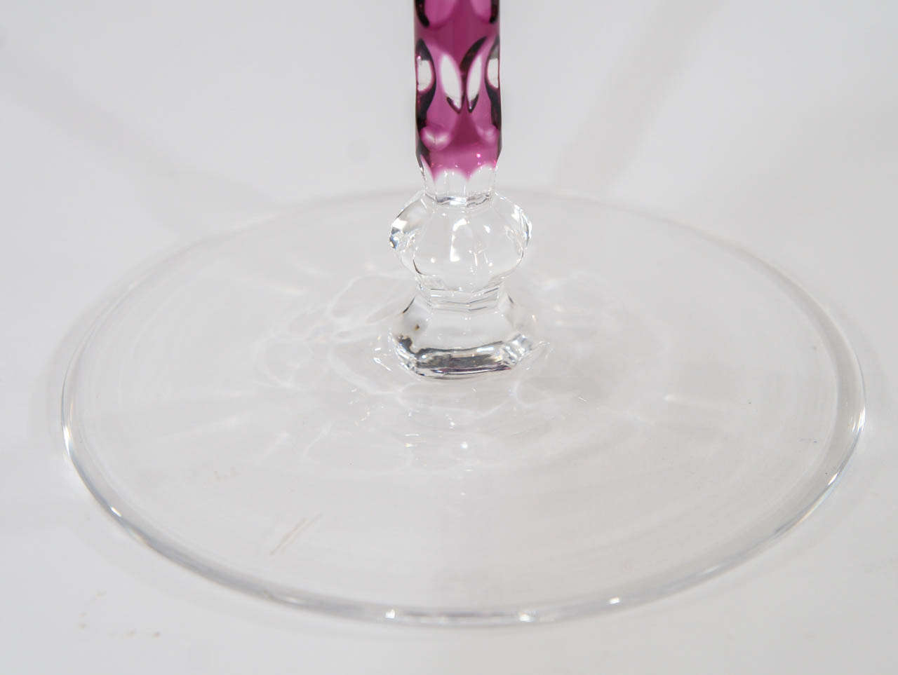 Magnificent Signed Moser Amethyst Toasting Goblets at 1stDibs