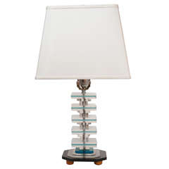 Vintage Stacked Lucite Accent Lamp