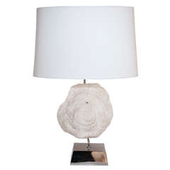 Vintage 1980s American Coral Lamp