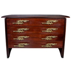 Vintage 1960s Chest of Drawers Attributed to Angelo Brotto