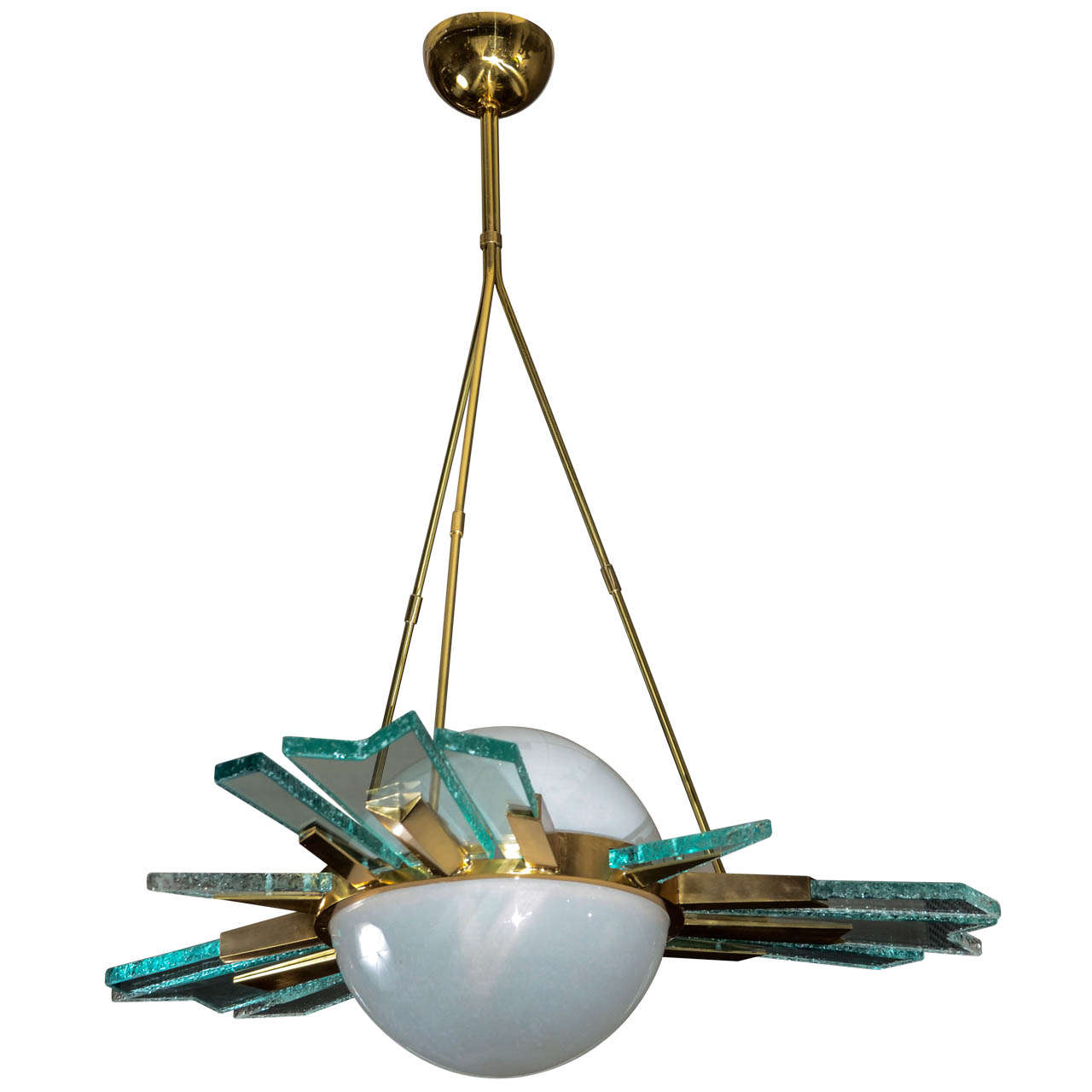 1970s, Italian Chandelier in the Manner of Pietro Chiesa