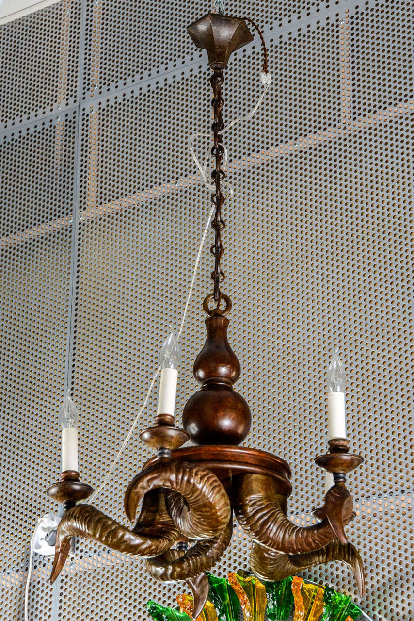 Rare pair of bronze chandeliers.
Price given for one
Can be sell one by one