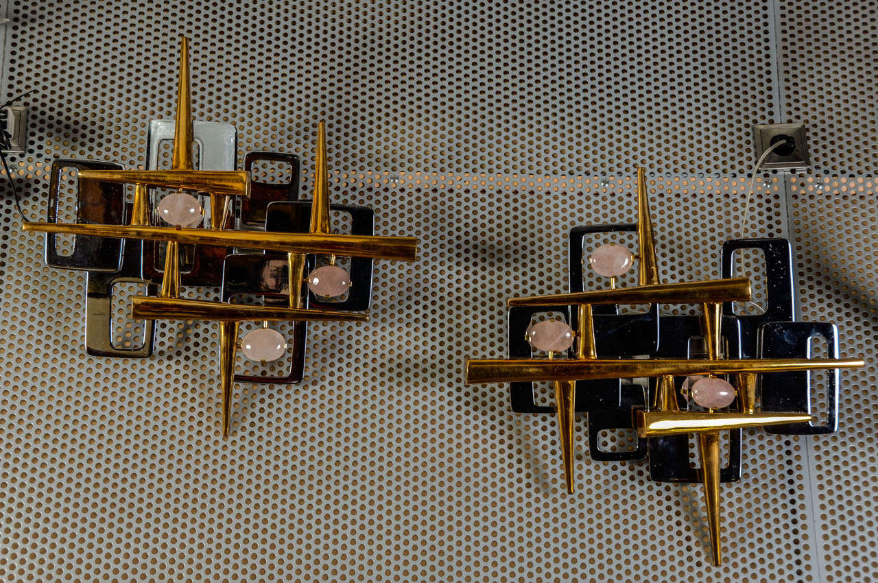 Pair of Sconces Signed by Leon Calderi