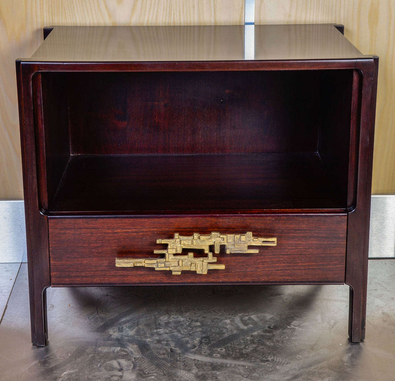 Pair of rosewood side tables attributed to Angelo Brotto.