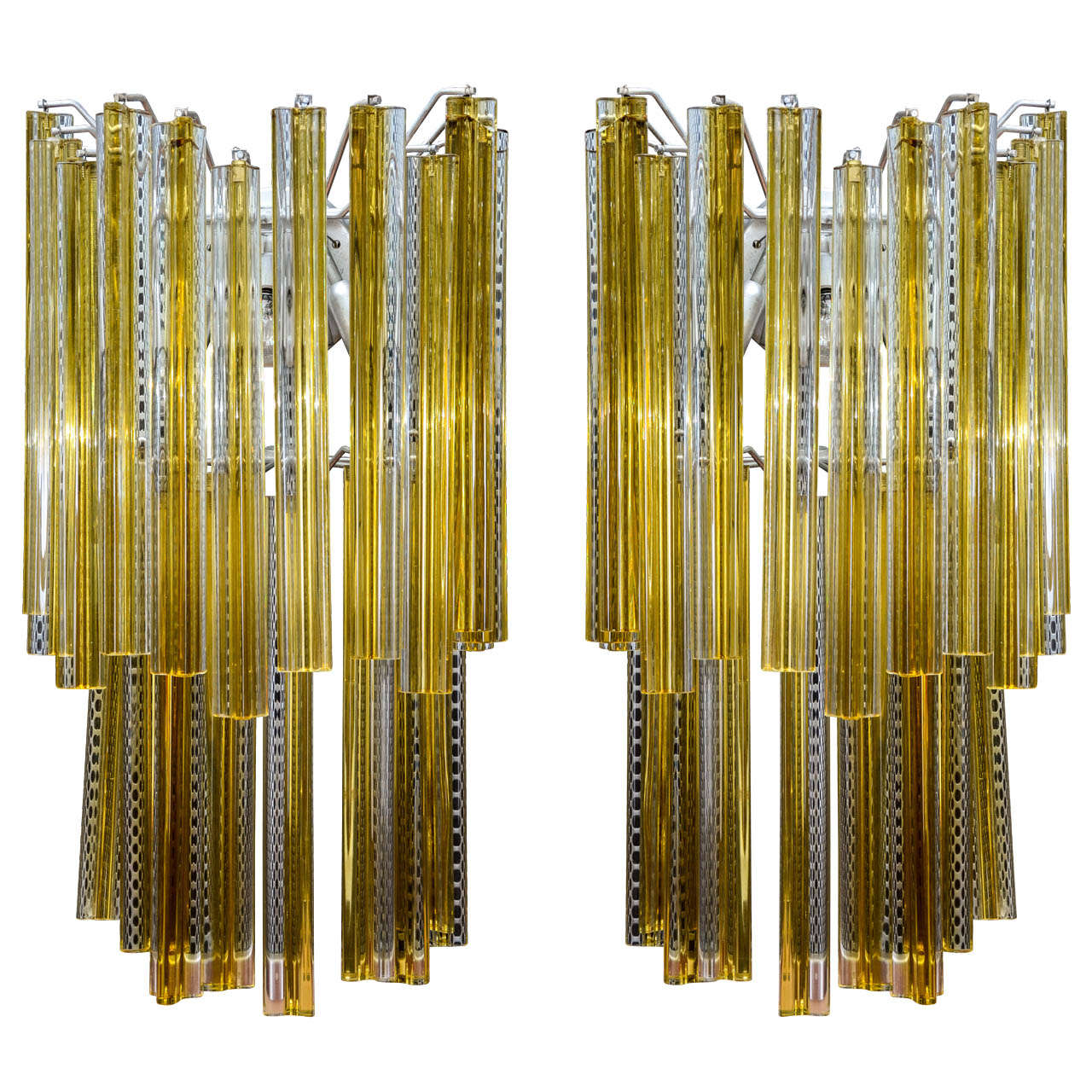 Pair of Murano Glass Sconces by Veronese