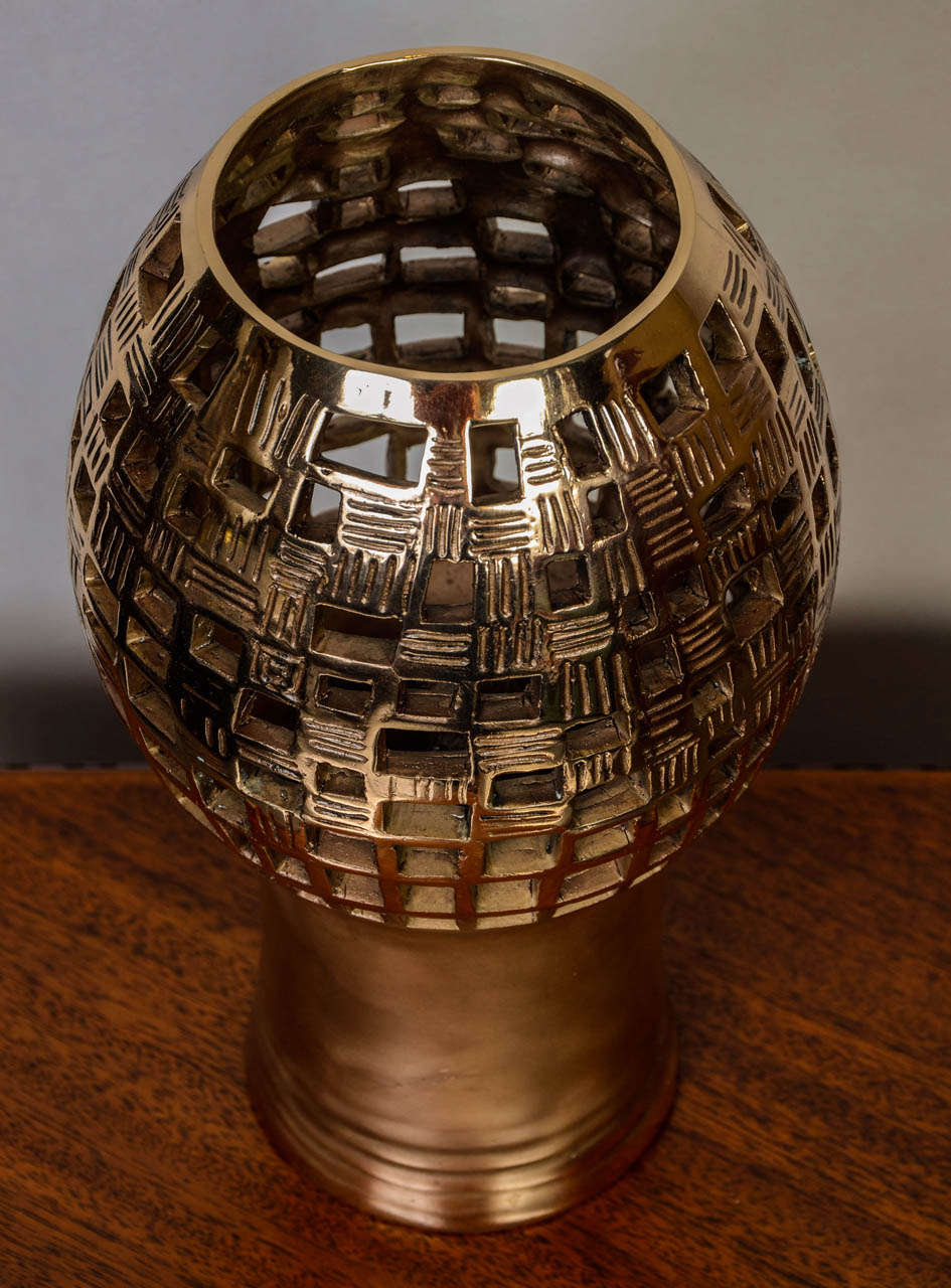 Pair of Bronze Table Lamps by Robert Phandeve 1